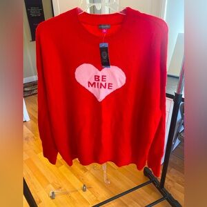 Vince Camuto Valentine sweater sz L NWT